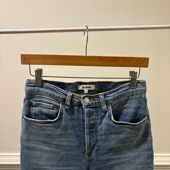 RE/DONE Originals || 70s Bootcut Jeans in Blazed Indigo Light Wash 26 - Picture 3 of 13
